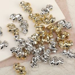 Perles Cordial Design 14 * 22 mm 100pcs Accessoires à main / pièces de bricolage / Perles CCB / Faire de bricolage / Forme en spirale / Bijoux Composants