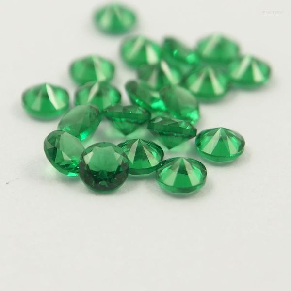 Perles vert Nano spinelle rouge rubis cristal pierre précieuse réglage de la cire pierre résistante à la chaleur pour la fabrication de bijoux