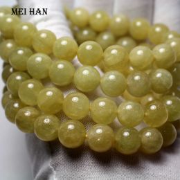 Perles meihan freeshipping naturel jaune vert beryl cyclosilicate charme gemme pierre perles lâches pour la fabrication de bijoux de bricolage