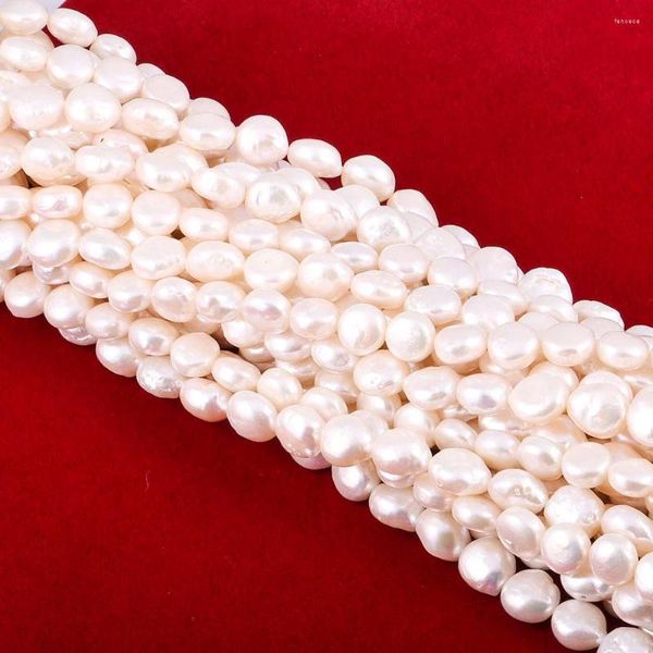 Perles naturelles perle d'eau douce bouton en vrac pour la fabrication de bijoux Bracelet à bricoler soi-même boucle d'oreille collier accessoire à la main 6-7 MM