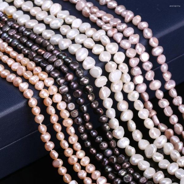 Perles Perle D'eau Douce Naturelle Irrégulière En Vrac 4-5 Mm Pour La Fabrication De Bijoux DIY Bracelet Boucle D'oreille Collier Accessoire