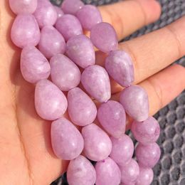 Perles naturelles violet angélite goutte d'eau en vrac pour la fabrication de bijoux faits à la main Bracelet à bricoler soi-même collier en gros 8x12mm 10x14mm