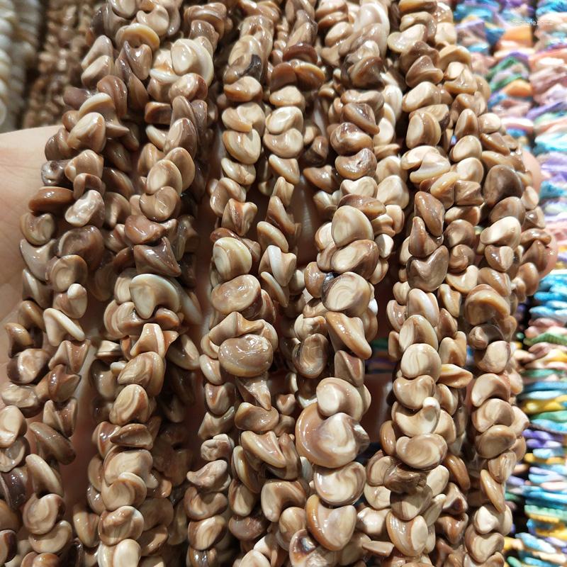 Perlen natürliche Muschelperlen unregelmäßige Form Handwerk für Schmuckherstellung DIY Armband Halskette Zubehör Fischlandschaft