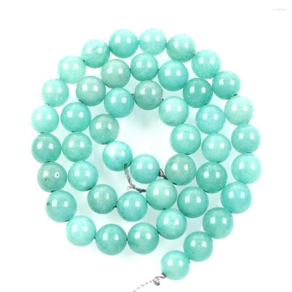Perles pierre naturelle marbre bleu en vrac pour la fabrication de bijoux couture bracelet à bricoler soi-même brin 4-12 MM