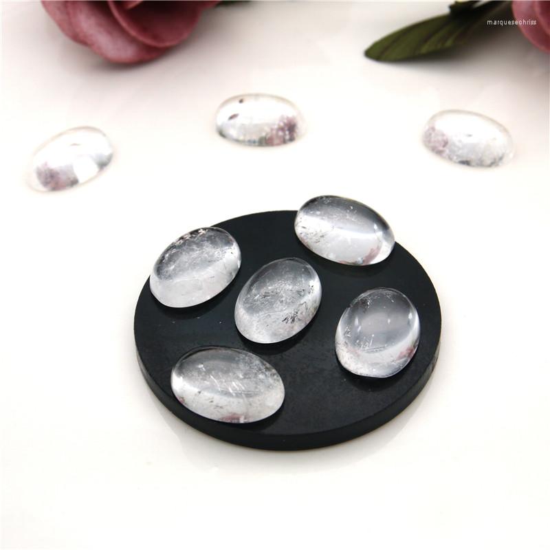 Kralen Natuursteen Echt Bergkristal Bergkristal Cabochons Ovaal 13x18mm Sieraden Accessoires Materiaal Voor Maken Oorbellen Ringen