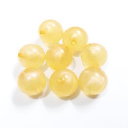 Perles les plus récentes !Perles d'illusion transparentes à paillettes, Champagne or, 12mm/20mm, pour bijoux épais à la mode