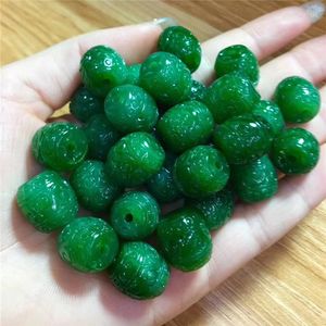 Perles One Pcs Jasper Vert Sculpté Pilier 15 4mm Pour La Fabrication De Bijoux DIY Lâche FPPJ Vente En Gros Nature Gem Stone