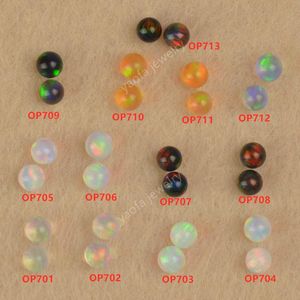 Perles d'autres couleurs 3mm sans trou, opale ronde en vrac, résistance aux hautes températures pour la production de verre, autre