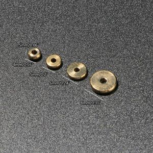 Kralen andere F92D 4 mm/5 mm/6 mm/8mm metalen platte schijf spacer ronde messing plak sieraden spacers voor het maken van armband ketting