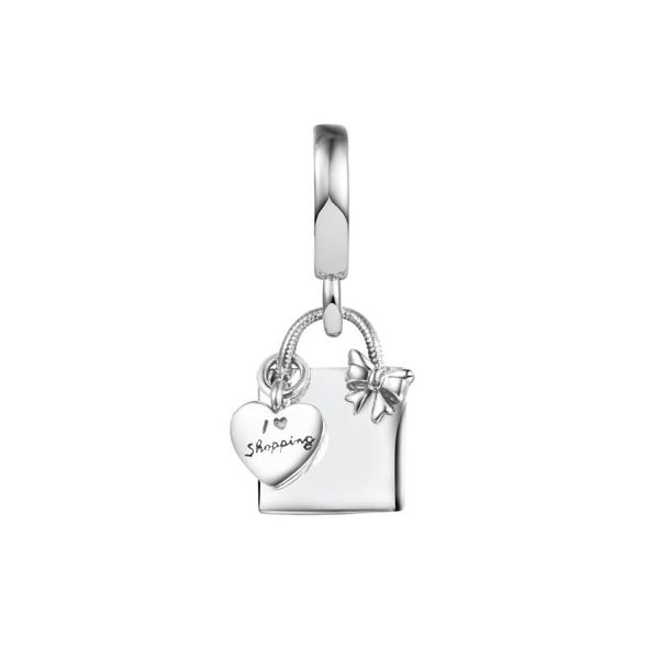 Perles Autre Fit Bracelet J'aime le sac à provisions Dangle Charm S925 Argent Pour la fabrication de bijoux Femmes Dame Cadeau 2023 Est 021442Autre AutreAutre