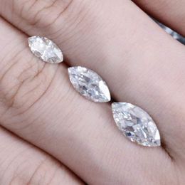 Perles Autre Super Blanc D Couleur VVS1 Marquise Cut Moissanite Loose Stone Pass Diamond With Gra Gemstone Pour Diy JewelryAutre AutreAutre