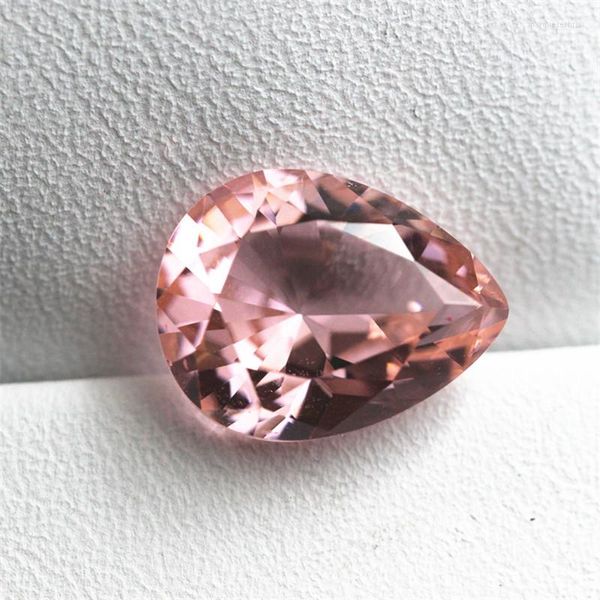 Cuentas en forma de pera morganita rosa dulce de Brasil calidad AAAAAAAA para hacer anillos de bricolaje superficie facetada gemas de piedra brillante