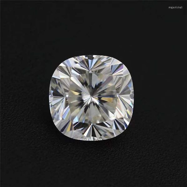 Cuentas Real Super blanco 0,2-3ct D Color VVS1 cojín corte moissanita piedra suelta paso diamante laboratorio piedra preciosa para anillo de joyería Diy