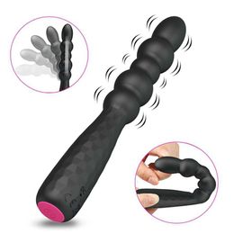 Beads Vibrator Adult For Men Women Vaginal Prostate Massager Dildo Vibra Plug Anal Sex Toys 75% Off Outlet Venta en línea