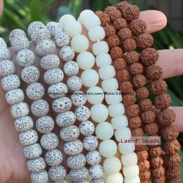 Perles Wholesale 100% Natural 612 mm 108pcs Bodhi Rudraksha / Bodhi Bodhi Perles / Xingyue Bodhi perles, pour la fabrication de bijoux de bricolage