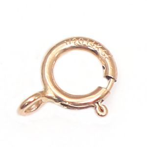 BeadSnice 14k Gold Fuled Closed Jump Ring Link Ketting Lente Ring Sluiting