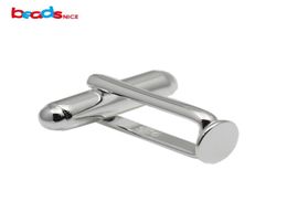 Beadsnice 925 boutons de manchette en argent Sterling vierges bijoux pour hommes résultats de boutons de manchette faits à la main avec coussin plat bricolage pour lui ID345879761809