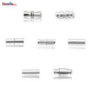 Beadsnice – fermoirs à vis en argent Sterling 925, résultats de bijoux, fermoirs torsadés pour la fabrication de bracelets ou de colliers ID34942