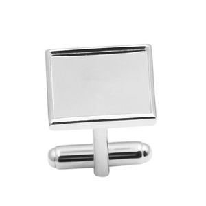 Beadsnice 925 Sterling Silver Square Cufflink Blank Findings for DIY Mens Cuff Link Groomsmen Gifts 16mm Cabochon Setting ID 30930306T