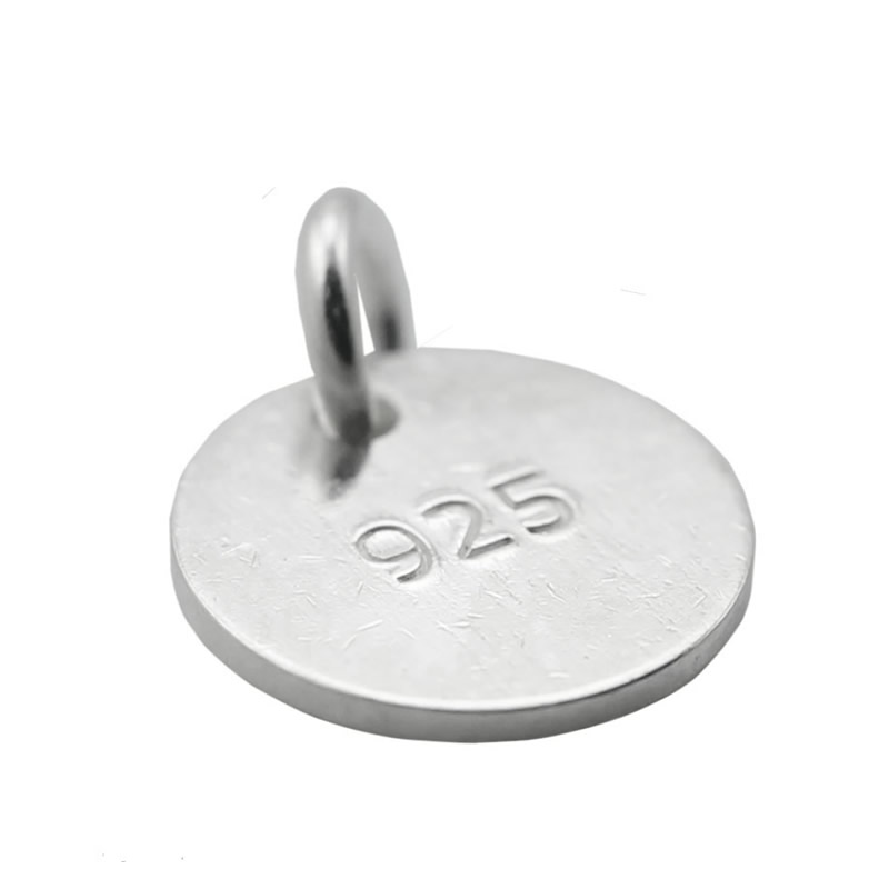 Beadsnice 925 Sterling Silver Stamping Blanks Flat Round Em Branco Tag Encantos para Pulseira Encantos Pingente Atacado 19 Bitola 6mm 12mm para Escolher