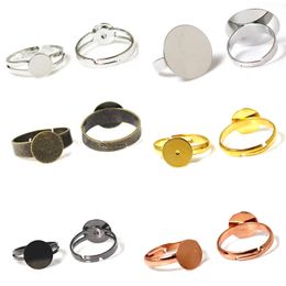 BeadSnice Mode-sieraden Componenten Pad DIY Ring Lege Bevindingen Verstelbare Messing Ring Base Lijm op Cabochon voor Handgemaakte ID 32247