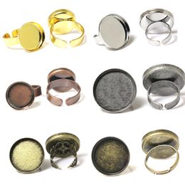 BeadSnice Mode-sieraden Bevindingen Verstelbare Ringen Lege Ring Groothandel Ring Basisinstellingen Cabochon Bevindingen voor Dames ID 32246