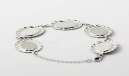 Bracelet en filigrane Beadsnice, serti de bracelet po avec 5 lunettes vierges, convient aux cabochons de taille 13 x 18 mm, ID 267334016377