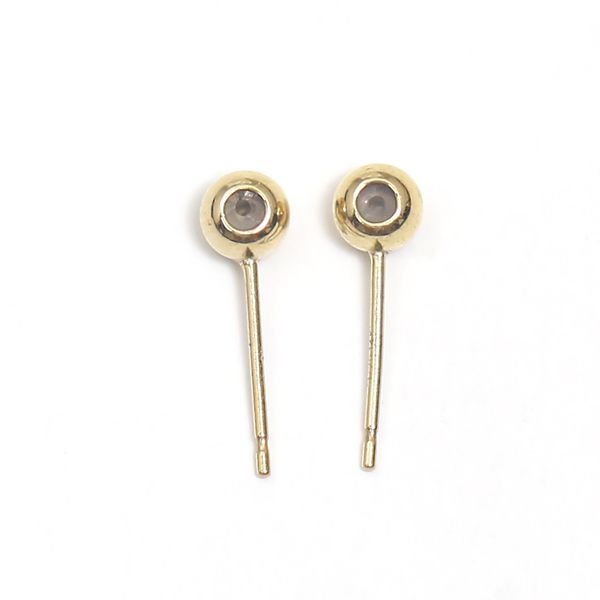 Beadsnice Gold Filled Classic stud Pendiente Post mujer componentes de joyería