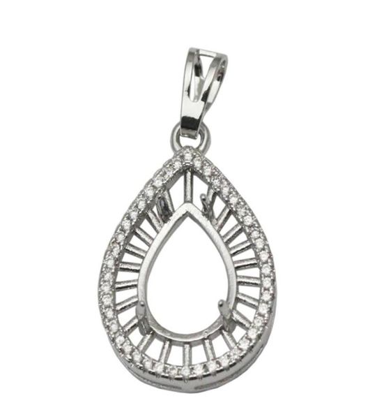 Beadsnice bijoux pendentif ébauches en argent sterling diamant pendentif réglage femmes bijoux collier pendentif résultats entier ID 34068583931