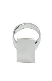 BLANDS Square Beadsnice Blanks 925 Ring Sterling Silver Ring Ring With 12 mm Square Flat Pad DIY NOUVELLE ANNE CADEAU SIGH RING ID 334904178873