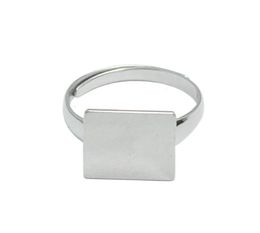 BLANDS Square Beadsnice Blanks 925 Ring Sterling Silver Ring Ring With 12 mm Square Flat Pad DIY NOUVELLE ANNE CADEAU SIGH RING ID 334901638556