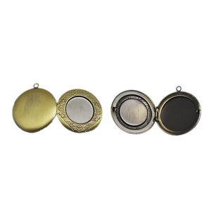 Beadsnice vintage medallón en blanco po medallón personalizado po grabado medallón collar hallazgos suministros níquel y plomo ID 3261m
