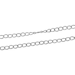 Beadsnice cadena entera de plata material de joyería de plata de ley 925 cadenas ovaladas para la fabricación de collares vendidas por gramo ID 33870234x