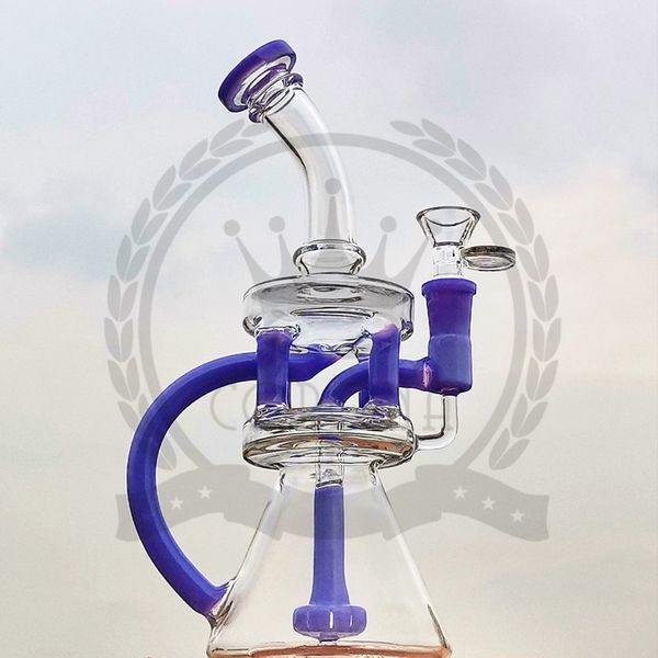 Bang en verre Nouveau cool 14mm coloré grand percolateur d'eau de fumer Pipe grand dab Verre plate-forme pétrolière bong en verre