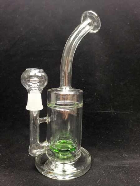 Bécher Bongs Narguilés Bouée De Sauvetage Base Cyclone Percolateur Bong Fristted Disque Fumer Tuyaux D'eau Tabac Huile Dab Rigs 14.4mm Mâle Joint sest_shop