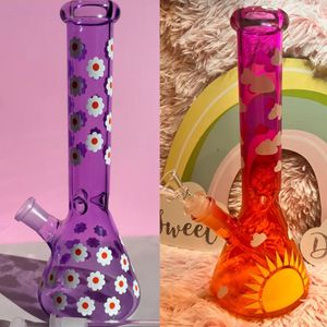 Beaker Bongs Narguilés Fumée Tuyaux D'eau Daisy Verre Eau Bong Downstem Perc Heady Dab Rigs Pipe Percolateur