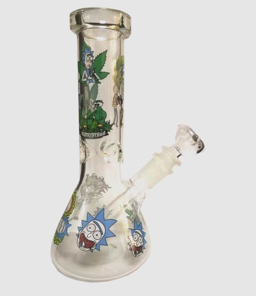 cadeau de bong en verre de bécher pour 202 ZOB cintre de bécher 4 bras vers le bas vapeurs perc bongs en verre nature vert eau fumer pipe bongs 14,4 mm bol commun