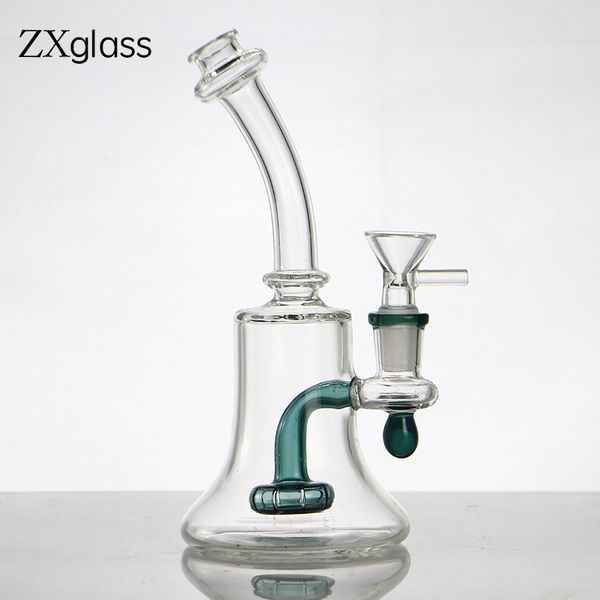 Vaso de precipitados Plataforma de vidrio Cachimba Bong de vidrio Pipa para fumar Mini plataforma petrolera Cabezal de ducha Filtro de burbujas Tubos de agua Shisha 14 mm Tazón conjunto al por mayor