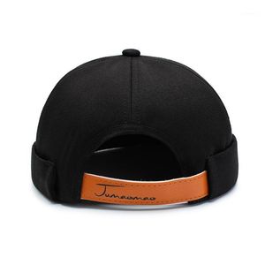 Muts Brimkless Verstelbare Mannen Vrouwen Retro Skullcap Hip Hop Hoed Draagbare Skull Cap Sportswear Accessoires Effen Kleur Cycling Caps Masks