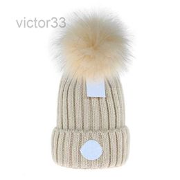 Beanie Cap Mens Designer Bucket Hats New Fashion Women Ladies Warm Winter Beanie Faux Fur Pom Pomm Pomble Bobble Gatt Outdoor M-2 Q89K