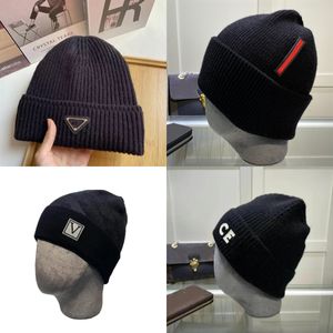 Bonnet designer bonnet bonnet casquette seau chapeau chapeau d'hiver chapeau tricoté casquettes de crâne hiver unisexe cachemire lettres décontracté extérieur ajusté chapeaux