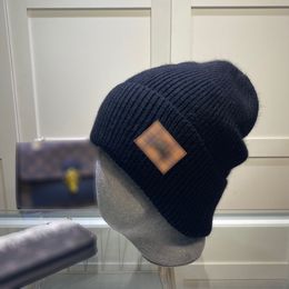 Bonnet de créateur bonnet de luxe bonnet de créateur classique chapeau de laine chapeau de fil tricoté super doux et confortable pour hommes et femmes