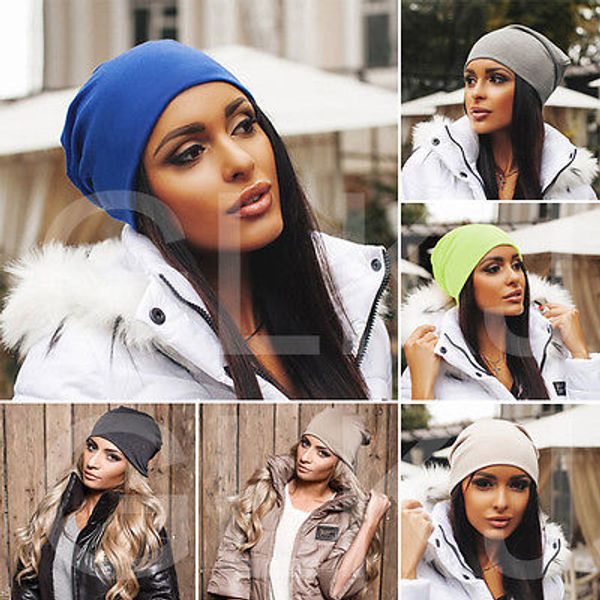 Beanie Hat Hombres Damas de punto Cotten Invierno Oversized Slouch Unisex Hat Cap pop Moda Venta caliente S18120302