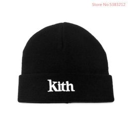 Beanie kith serif chapeaux hivernaux automne pour hommes femmes femmes en acrylique à remise de capuche en tricot Hip Hop Casual Skullies Outdoordpvycat6912561