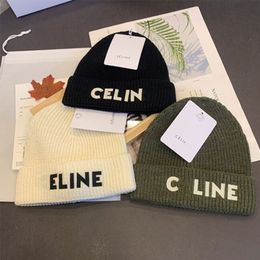 beanie Luxe klassieke designer hoed herfst winter cap hete stijl mutsen hoeden heren dames mode universeel gebreide herfstwol buiten warm schedelkappen Meerdere kleuren