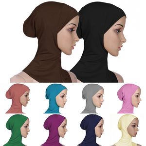 Beanie Skull Caps 1 Pc Vrouwen Moslim Underscarf Head Cover Hoofddoek Innerlijke Hijab Islamitische Ninja Sjaal Hoed Cap Motorkap 230726
