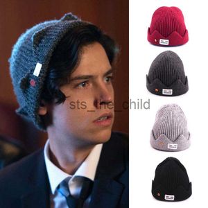 Bonnet/Skull Caps 2020 Nouveau Haute Qualité Hiver Riverdale Jughead Jones Cosplay Tricot Bonnet Femmes Hommes Sujet Exclusif Couronne Chapeau Laine Doux Homme Casquette x0907