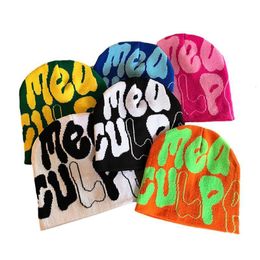 Beanie Skull Caps 2023 Gorros de punto Sombrero Hombres Mujeres Gorra de alta calidad Y2k Moda cálida Carta de impresión Boina de esquí para unisex 230825