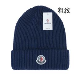 Banie / Caps de crâne 2023 Nouveau chapeau tricoté lettre de mode Capuche de couchage à vent chaud