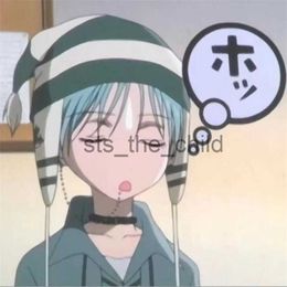Muts/Schedelkappen Anime Cosplaykleding Mutsen Okazaki Shinichi NANA Hoeden Meisje Dames Kwastje Gehoorbeschermingshoed Winter Herfst Casual Motorkap Gorro x0907